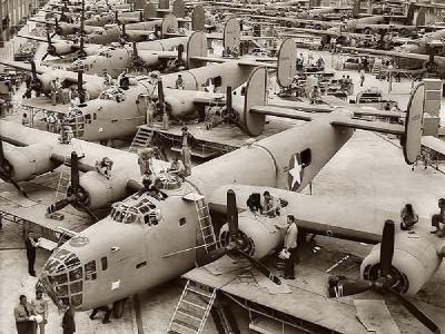 B-24 Liberators ASSEMBLY line