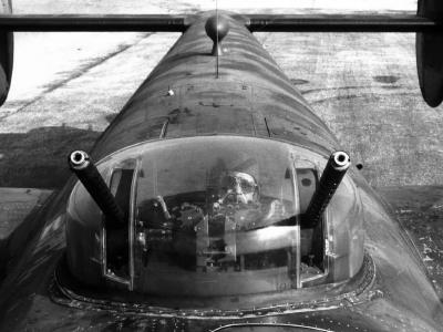 B-24 Liberator Bomber Top Turret Gunner