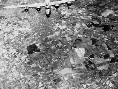 B-24 Liberator Dropping Its Bombs