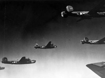 B-24 Liberator bombers training squadron