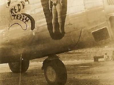 B-24J Liberator nose art REDDY TEDDY 7th Bomb Group