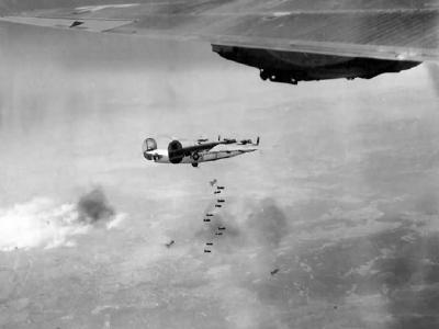B-24 Liberator over Koningsberg Austria