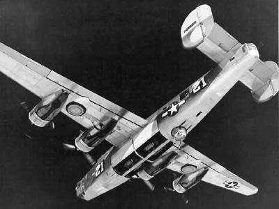 B-24L #21 over Vienna Austria 1945 724th Bomb Squadron 451st Bomb Group
