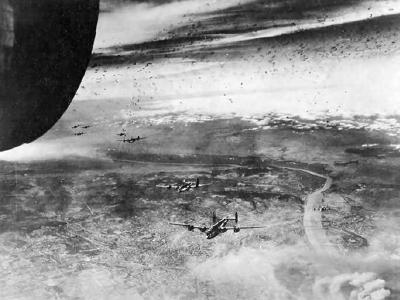 B-24 Liberator over Vienna Austria 1945
