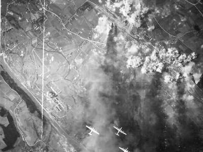 B-24 Liberator over Wels Austria