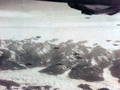 B-24 Liberator over the Alps Austria