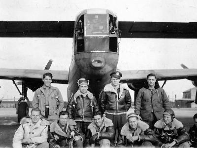 B-24 Tail and crew members Pacific