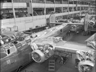 B-24 Liberator assembly line