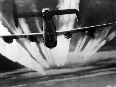 B-24 Liberator of the 15th AF – bomb bay doors open