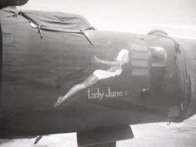 B-24 Liberator Nose Art Lady June II