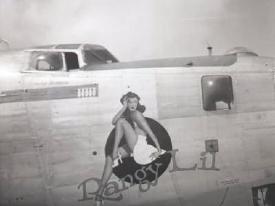 B-24 Liberator Bomber Nose Art Rangy Lil