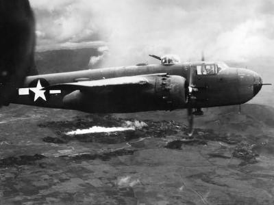 341st Bomb Group B-25H Mitchell with 75mm gun Tengchung China 1944