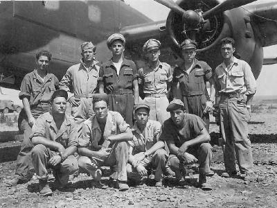 Aircrew Posed by Their B-25 Mitchell