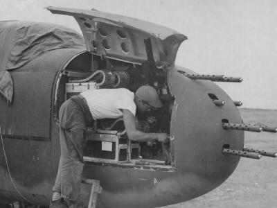 B-25J Mitchell Gunship guns
