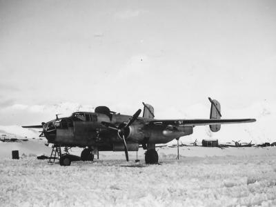 B-25J Mitchell aircraft Alexai Point Attu 77th BS 1944