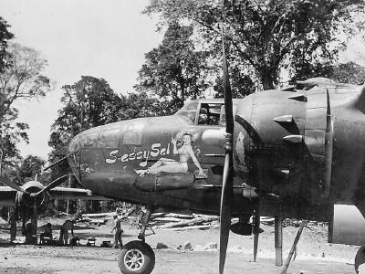 B-25 Mitchell Bomber SASSY SAL nose art