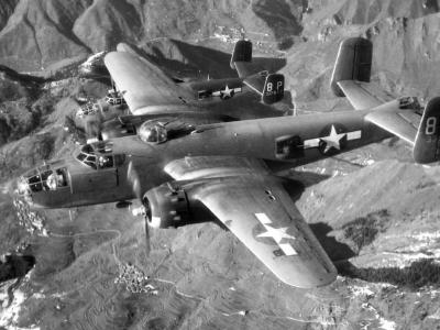 B-25J Mitchell 43-3990 12AF over Italy