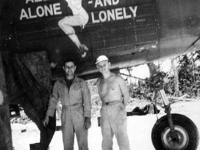 B-25 Mitchell All Alone And Lonely Nose Art