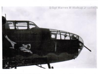 B-25 with nose art
