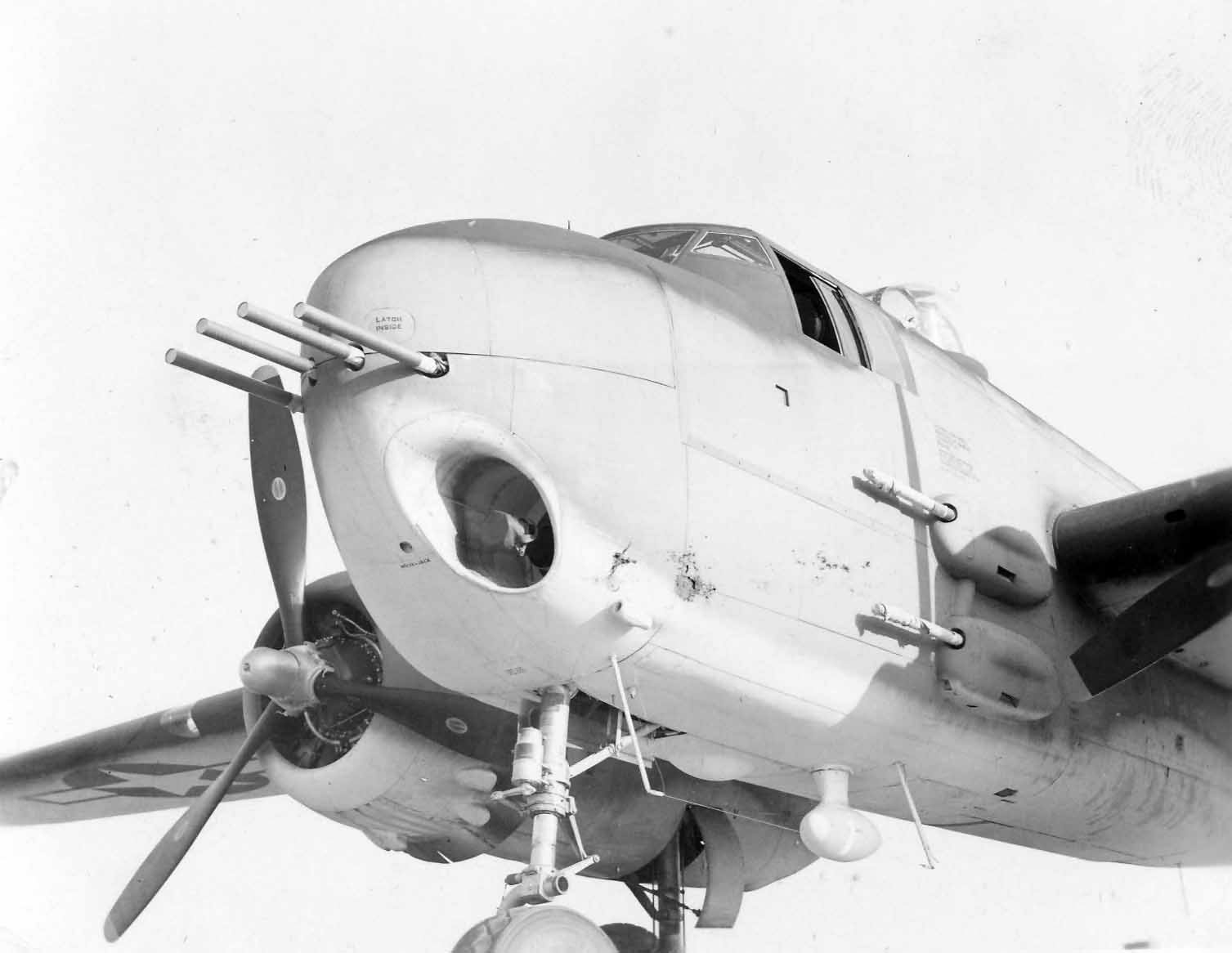 Navy PBJ-1H B-25H Mitchell Nose | World War Photos