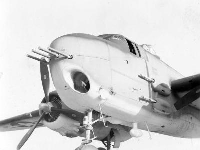 Navy PBJ-1H B-25H Mitchell nose