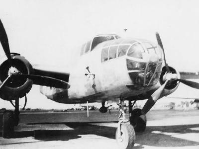 North American B-25 Mitchell front view