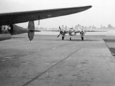 P-38 and B-25 Mitchell Bomber