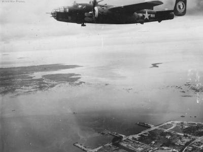 North American B-25J of 345th BG in flight