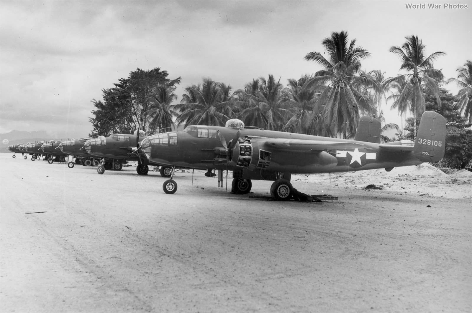 B-25J 43-28106 of the 42nd BG at Cape Sansapor, New Guinea 1944