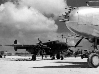 B-25 Gunships on Iwo Jima Spring 1945