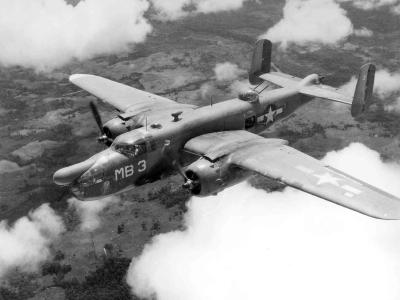 PBJ-1D of the VMB-611 in flight