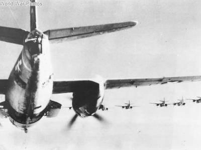 1st TAF Marauders in formation over Germany 1945