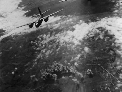 9th AF Marauders over French coastline 1944