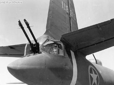 B-26B 41-18319 tail gunner
