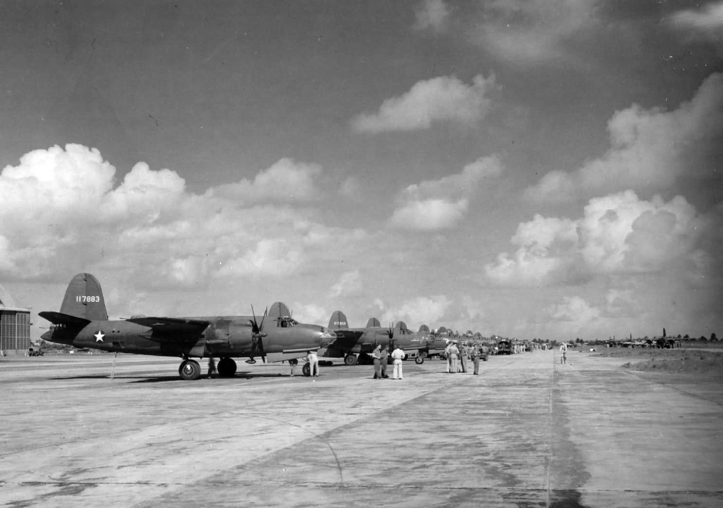 B-26B Bombers On Flight Line 17th Bomb Group 37th BS November 1942