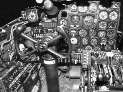 B-26C Marauder Bomber Pilot Cockpit