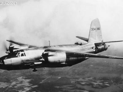 B-26G-10-MA Marauder 43-34396 in flight