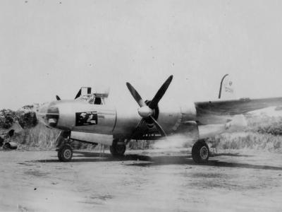 B-26 Marauder Bomber Pistol Packing Mama Nose Art 22nd BG PTO