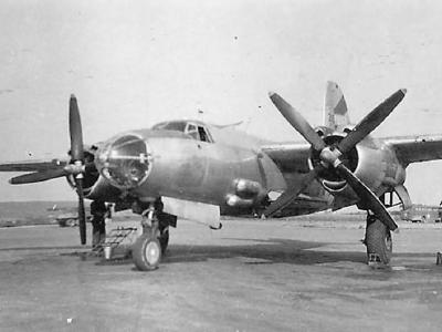 B-26 Marauder Bomber at Airbase