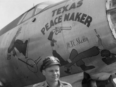 B-26 Texas Peacemaker Nose Art 322nd Bomb Group