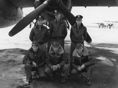 Martin B-26 Marauder and crew