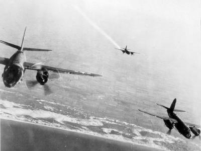 Martin B-26 Marauder formation