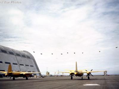 NAS Moffett Field Marauders target tugs and ASW blimps 1944