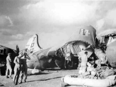 498th Bomb Group B-29 destroyed