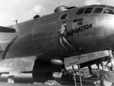 B-29 Superfortress 42-63440 nose art „Inspiration”
