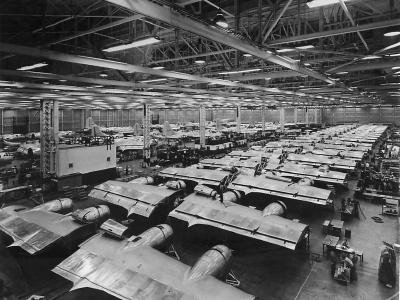 B-29 Superfortress on assembly line at Renton Plant