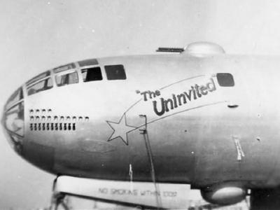 Boeing B-29 Superfortress 44-69754 of 9th Bomb Group, 99th BS