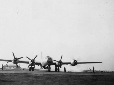 Boeing B-29 Superfortress front view