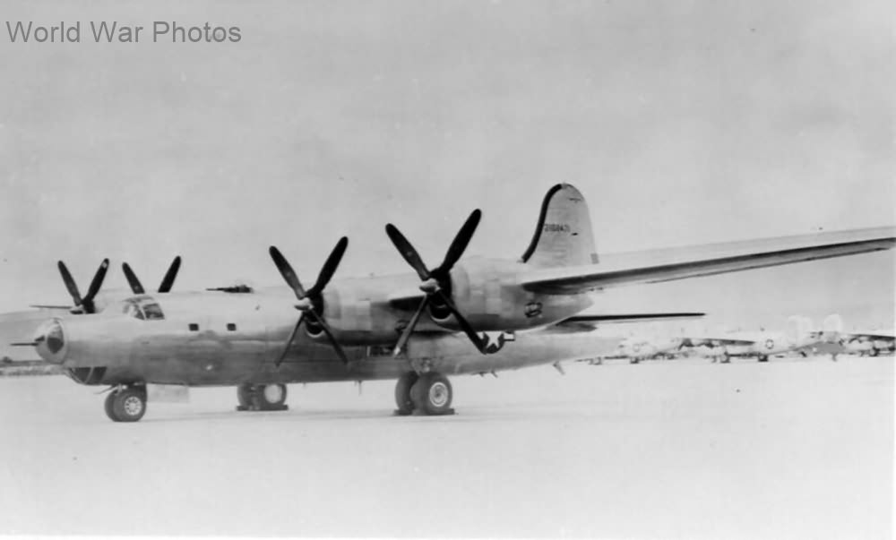 B-32 42-108471 experimentally fitted with B-29A tailfin