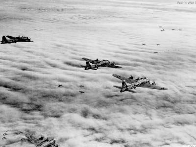 B-17G of the 457th BG over Germany 1945